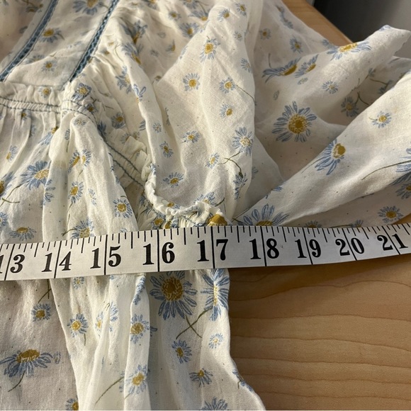 Free People Never a Dull Moment Peasant  Top Size XS - Picture 3 of 8